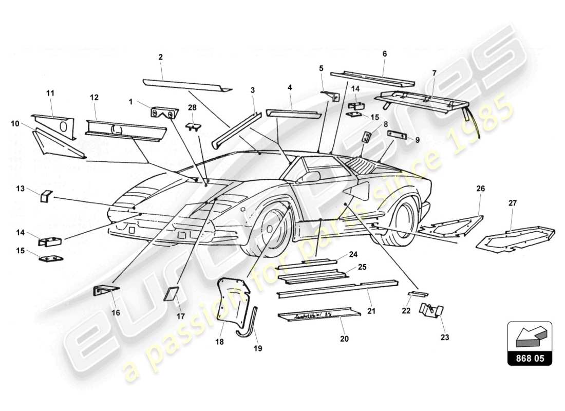 diagramma della parte contenente il codice parte 007008017