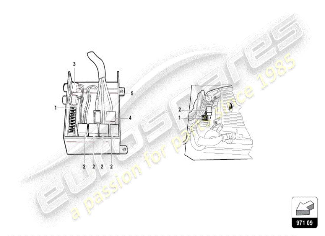 lamborghini diablo vt (1995) fusibili diagramma delle parti