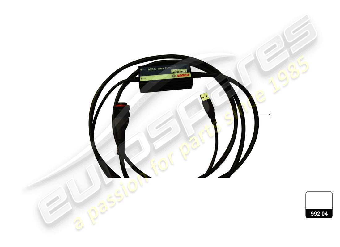 lamborghini super trofeo (2016) schema delle parti del kit scatola msa