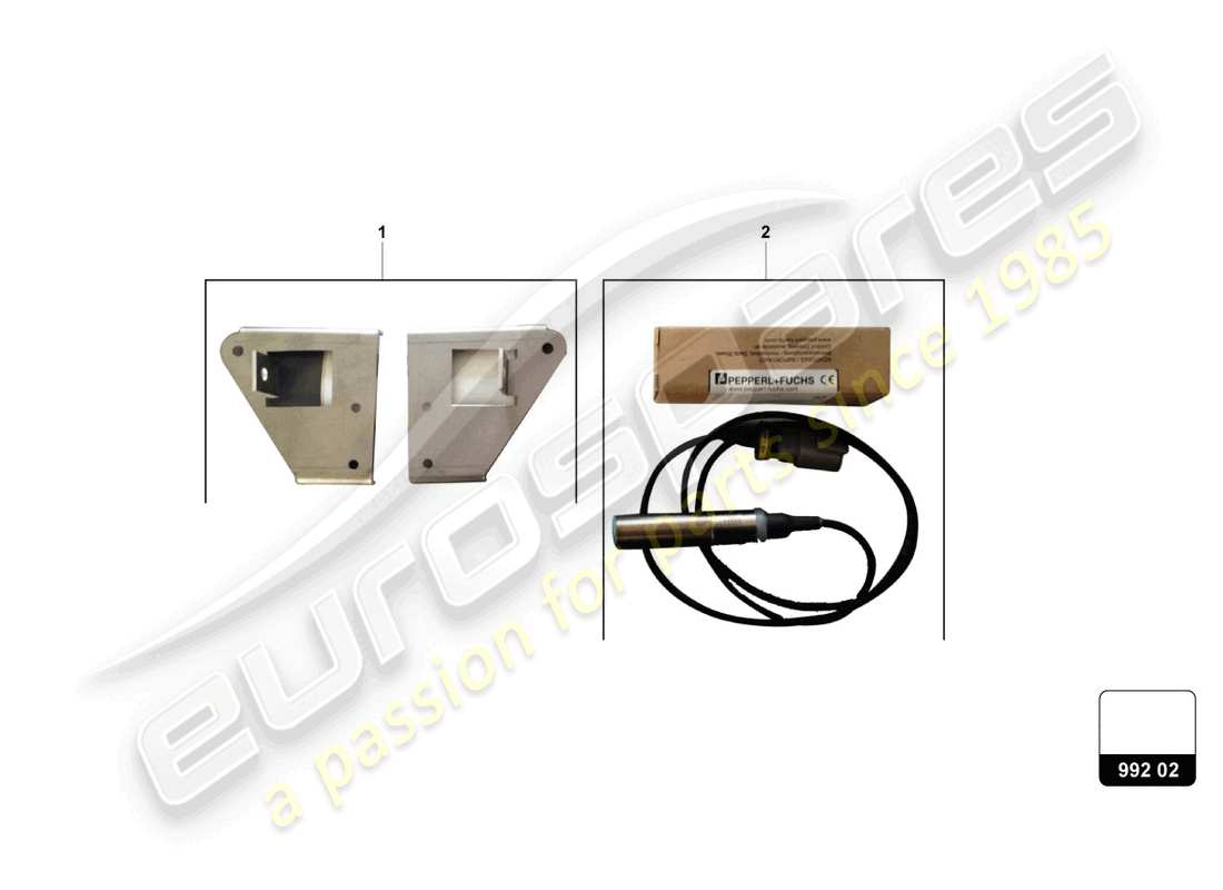 lamborghini super trofeo evo 2 (2022) kit sensori di altezza schema delle parti