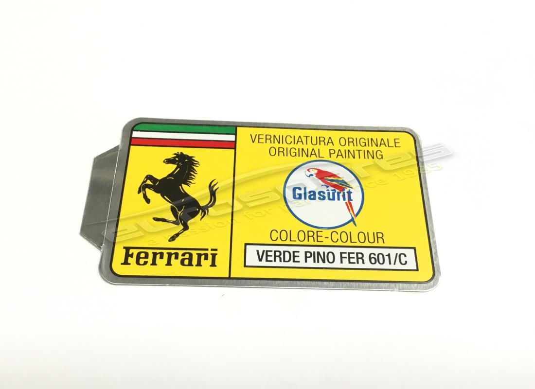 nuovo ferrari adesivo con codice vernice glasurit (cerchio). numero parte er361543 (1)
