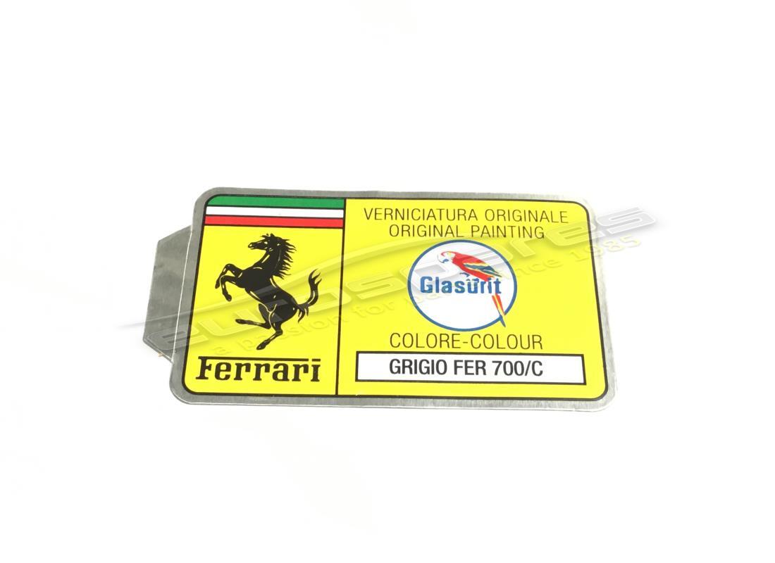 nuovo ferrari adesivo con codice vernice glasurit (cerchio). numero parte er361544 (1)