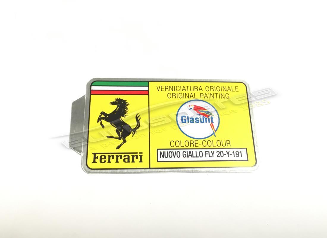 nuovo ferrari adesivo con codice vernice glasurit (cerchio). numero parte er361548 (1)