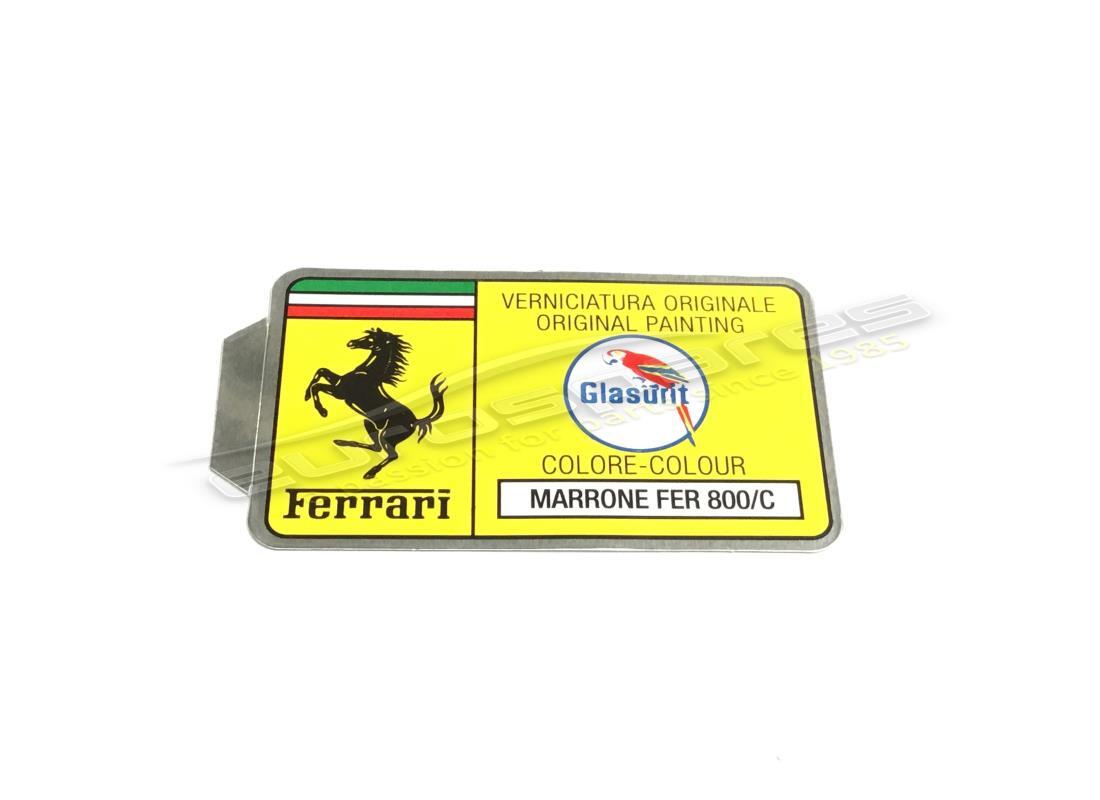 nuovo ferrari adesivo con codice vernice glasurit (cerchio). numero parte er361545 (1)
