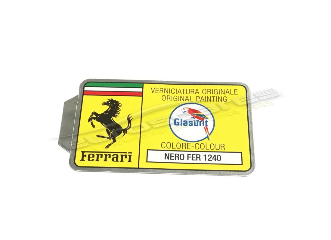 nuovo ferrari adesivo con codice vernice glasurit (cerchio). numero parte er361547 (1)
