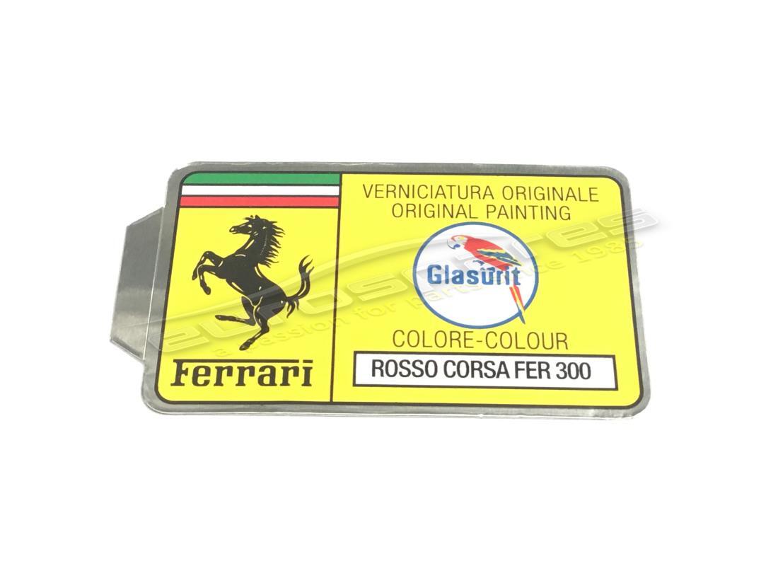nuovo ferrari adesivo con codice vernice glasurit (cerchio). numero parte er361550 (1)
