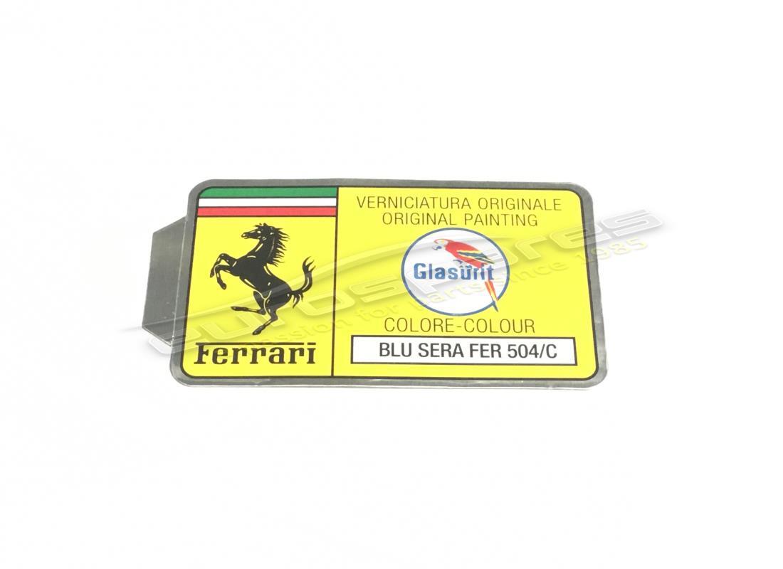 nuovo ferrari adesivo con codice vernice glasurit (cerchio). numero parte er361541 (1)
