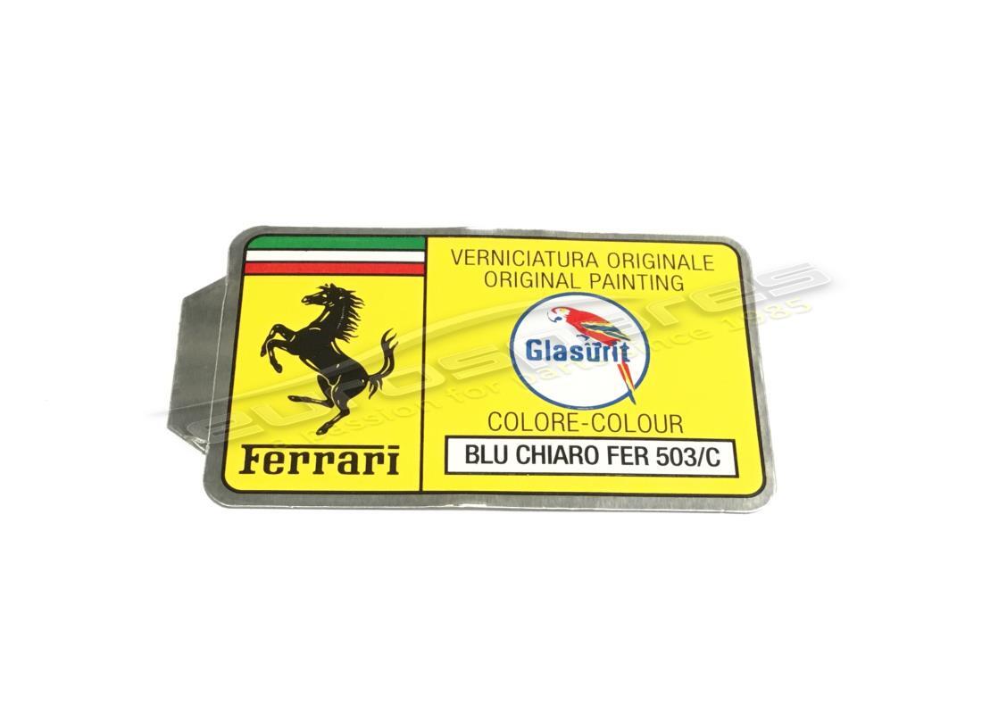 nuovo ferrari adesivo con codice vernice glasurit (cerchio). numero parte er361539 (1)