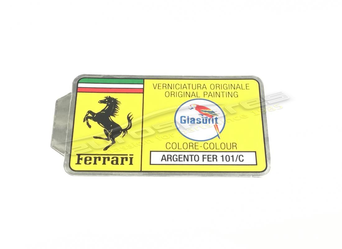 nuovo ferrari adesivo con codice vernice glasurit (cerchio). numero parte er361531 (1)
