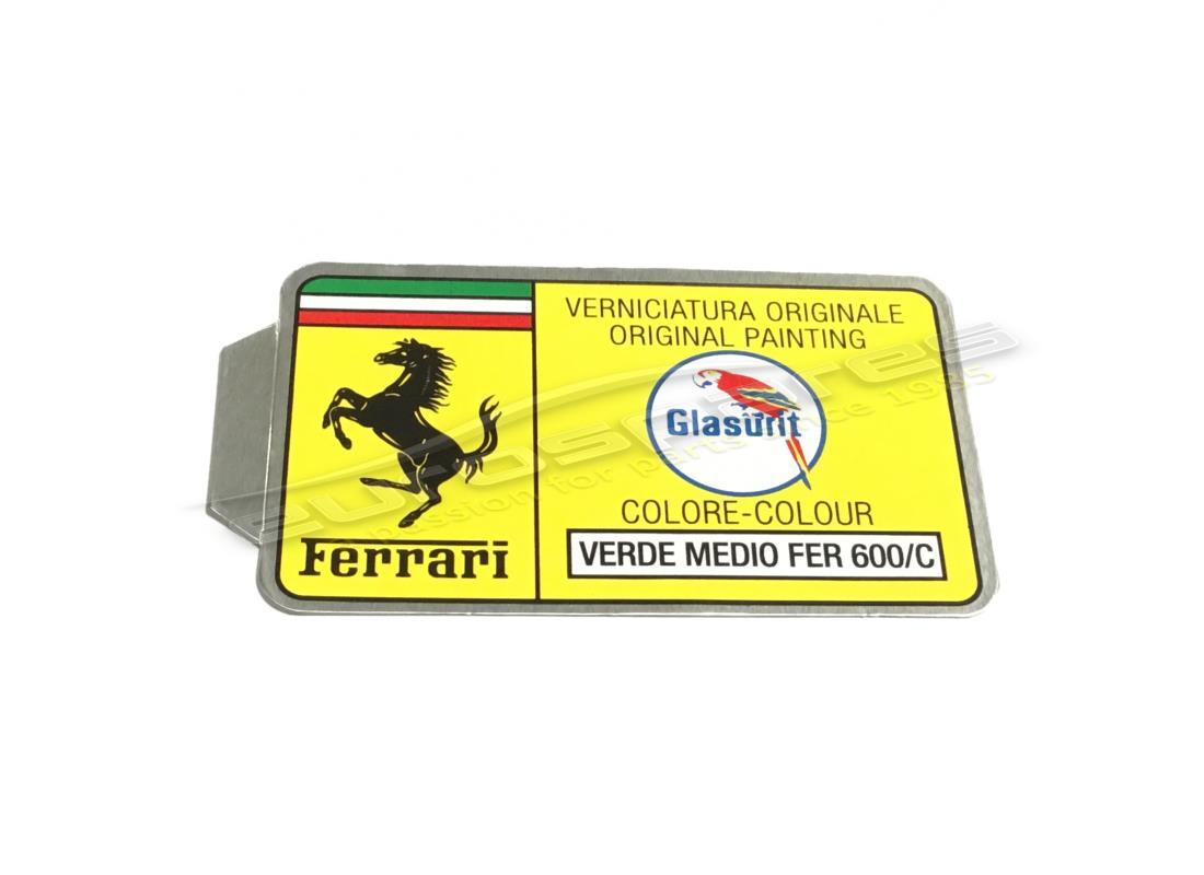 nuovo ferrari adesivo con codice vernice glasurit (cerchio). numero parte er361542 (1)