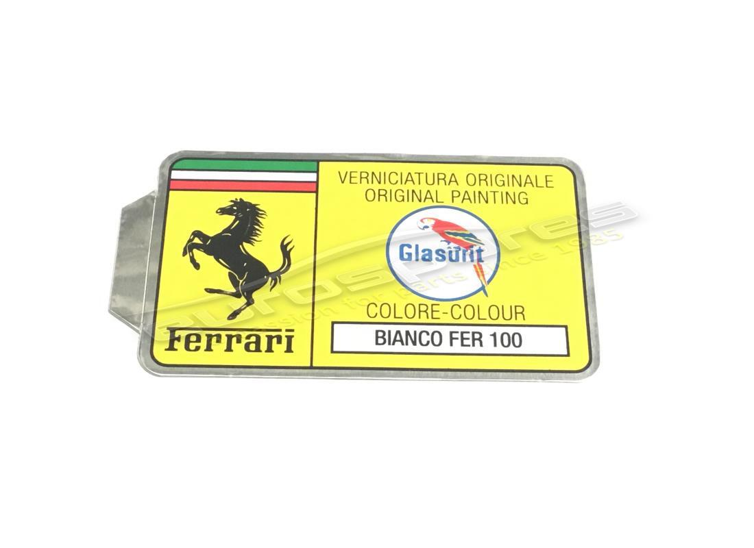 nuovo ferrari adesivo con codice vernice glasurit (cerchio). numero parte er361530 (1)