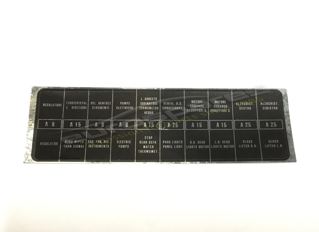 nuovo ferrari adesivo per scatola fusibili. numero parte fst011 (1)