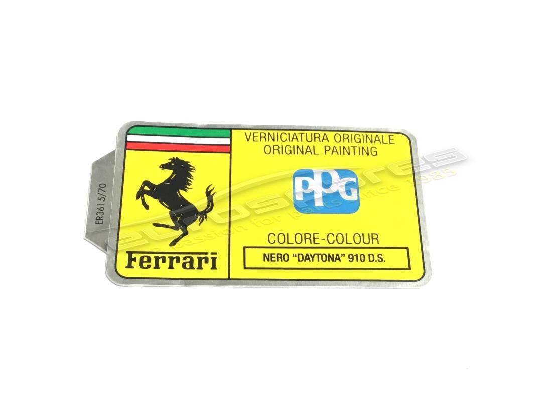 nuovo ferrari adesivo codice verniciatura ppg. numero parte er361570 (1)