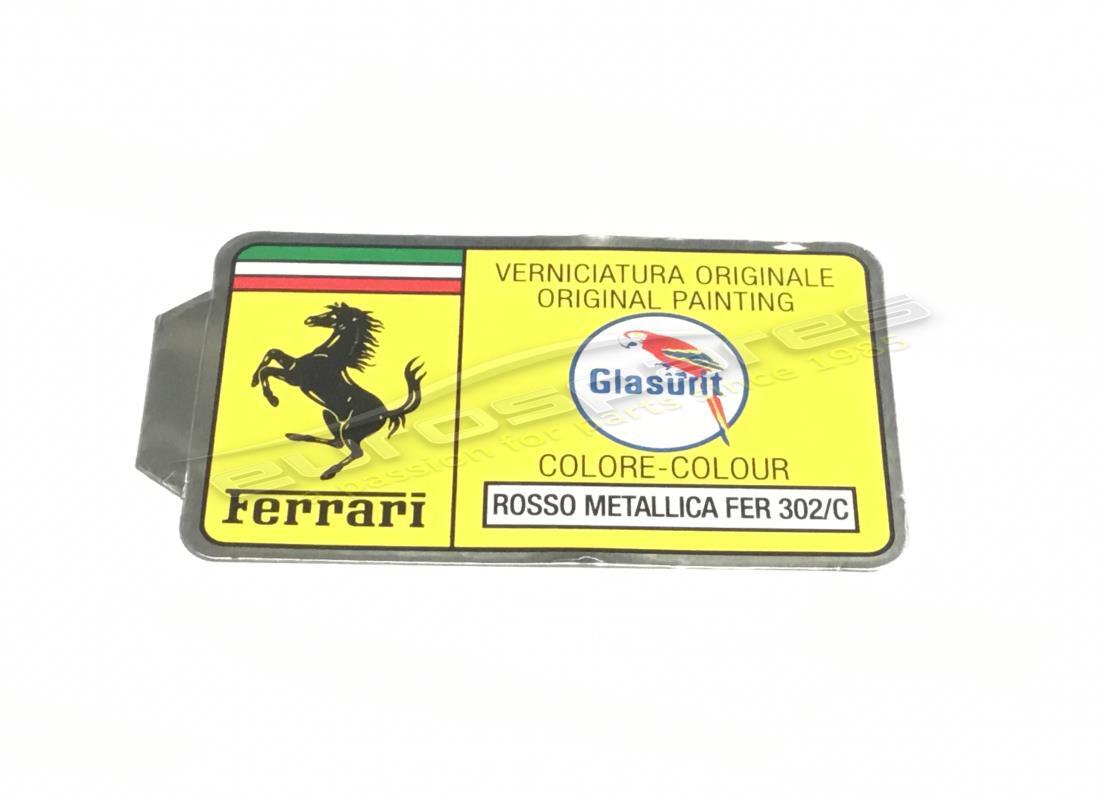 nuovo ferrari adesivo con codice vernice glasurit (cerchio). numero parte er361535 (1)
