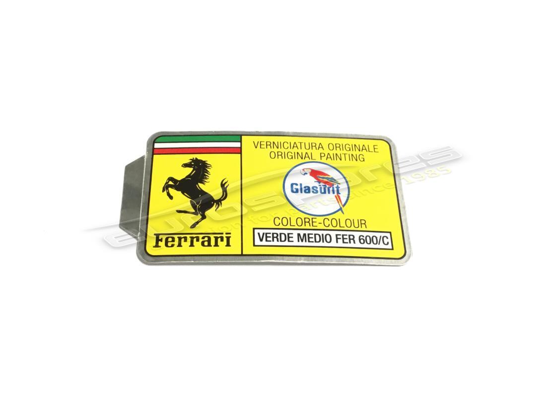 nuovo ferrari adesivo con codice vernice glasurit (cerchio). numero parte er361534 (1)