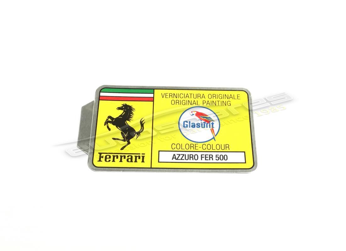 nuovo ferrari adesivo con codice vernice glasurit (cerchio). numero parte er361537 (1)