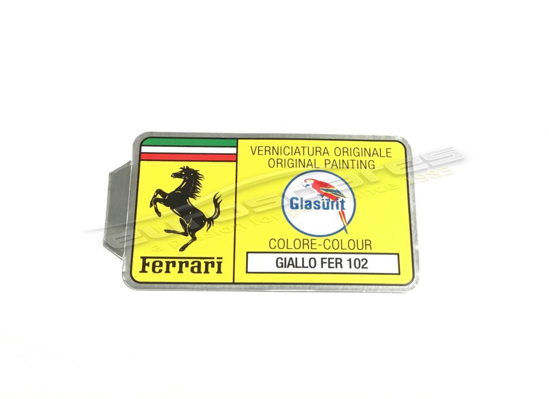 nuovo ferrari adesivo con codice vernice glasurit (cerchio). numero parte er361532 (1)