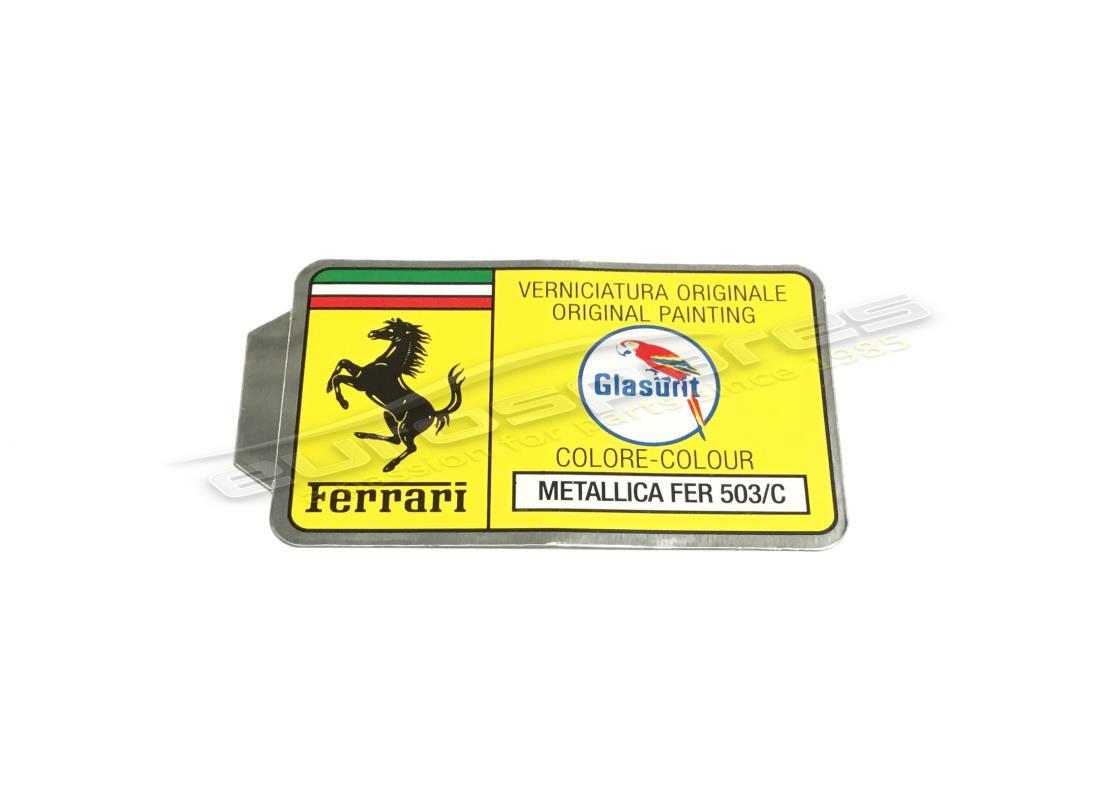nuovo ferrari adesivo con codice vernice glasurit (cerchio). numero parte er361540 (1)