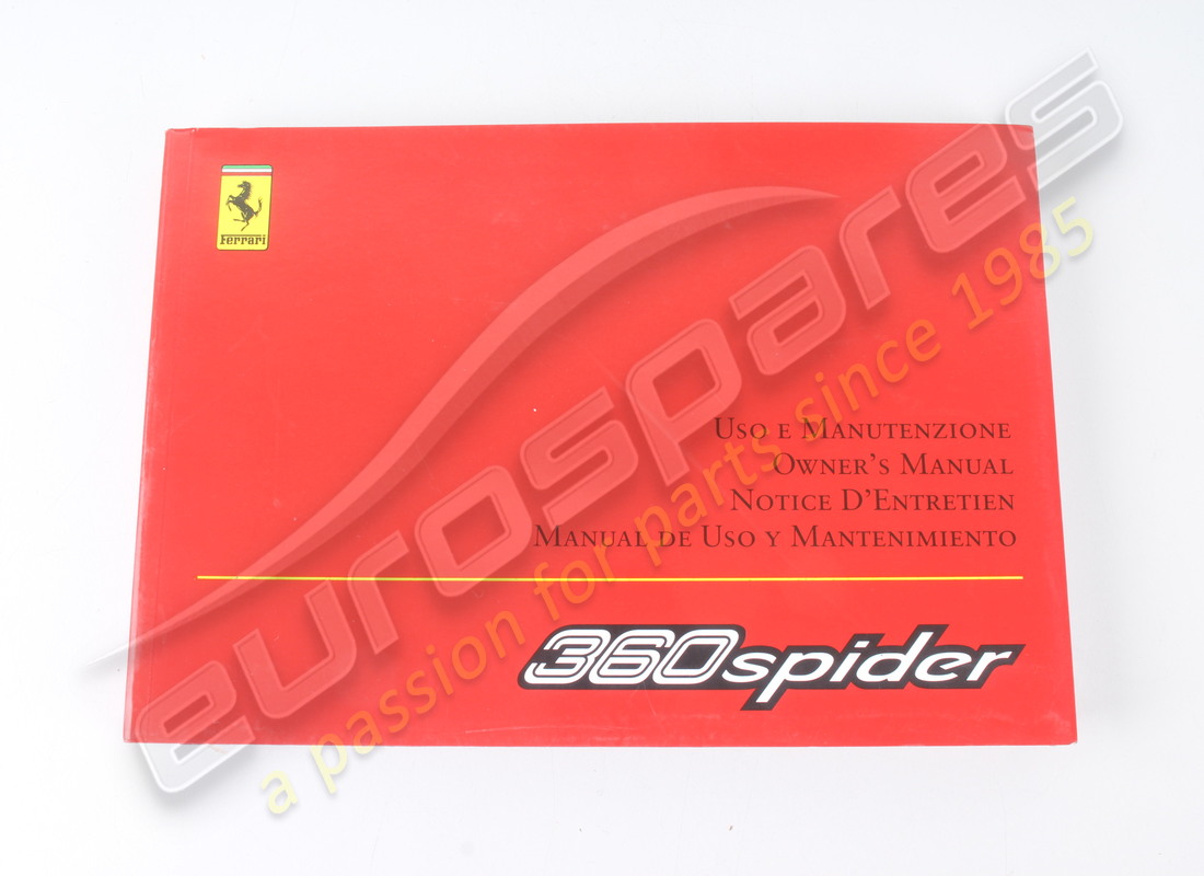 nuovo ferrari manuale del proprietario. numero parte 67253500 (2)
