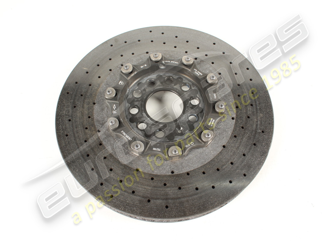 usato lamborghini disco freno anteriore destro in ceramica (ventilato) codice articolo 470615302g