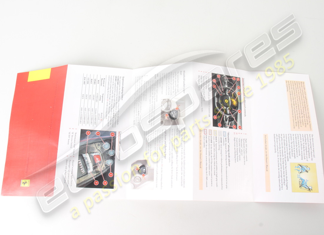 nuovo ferrari guida rapida. numero parte 84259500 (3)