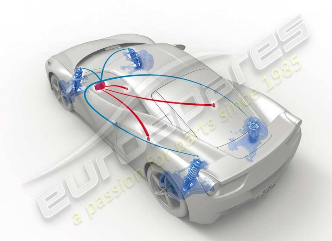 nuovo ferrari kit di aggiornamento delle sospensioni per la maneggevolezza. numero parte 70002253 (1)