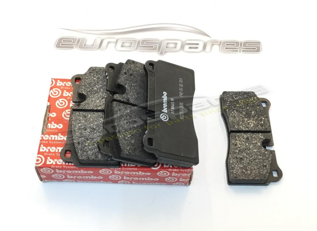 nuovo lamborghini set posteriore pastiglie dei freni carbonio ceramico. numero parte 420698451f (1)
