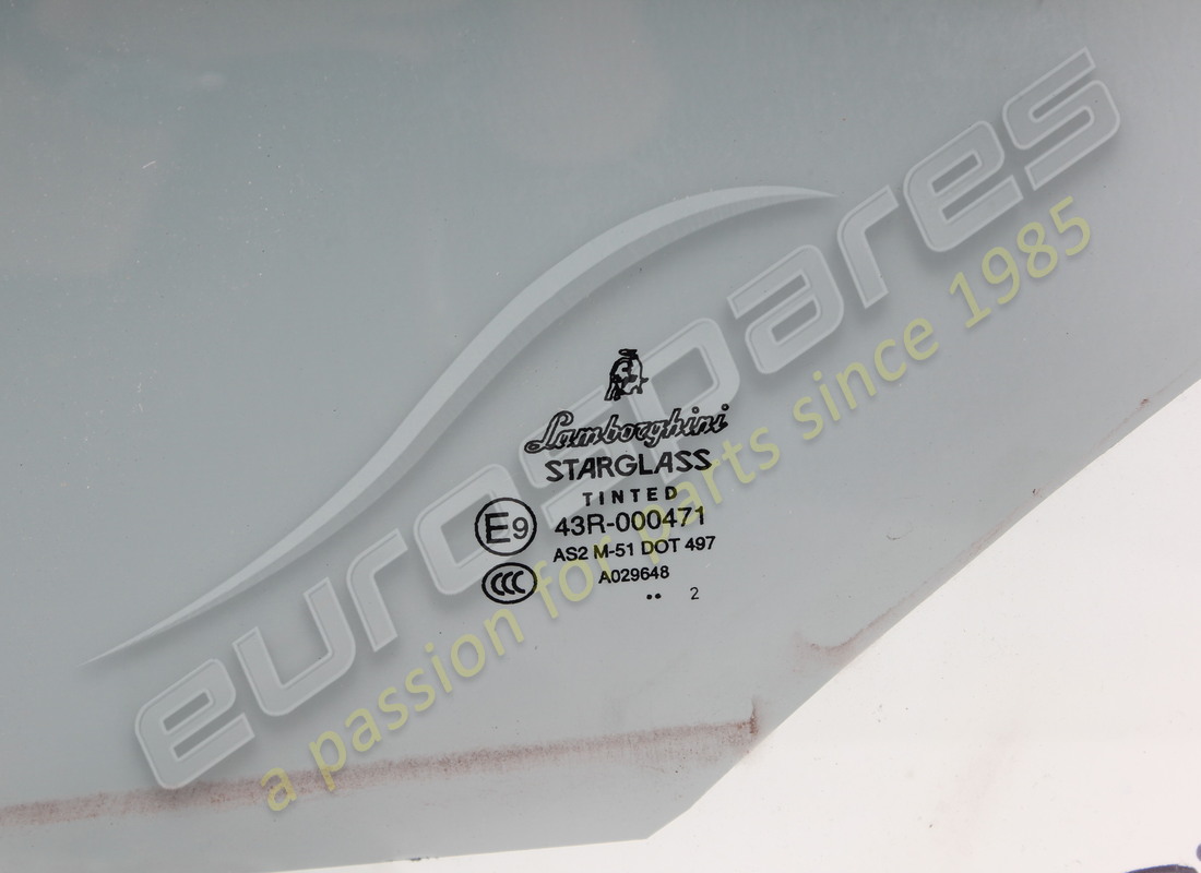 finestra porta lamborghini usata, anteriore. numero parte 407845201 (2)