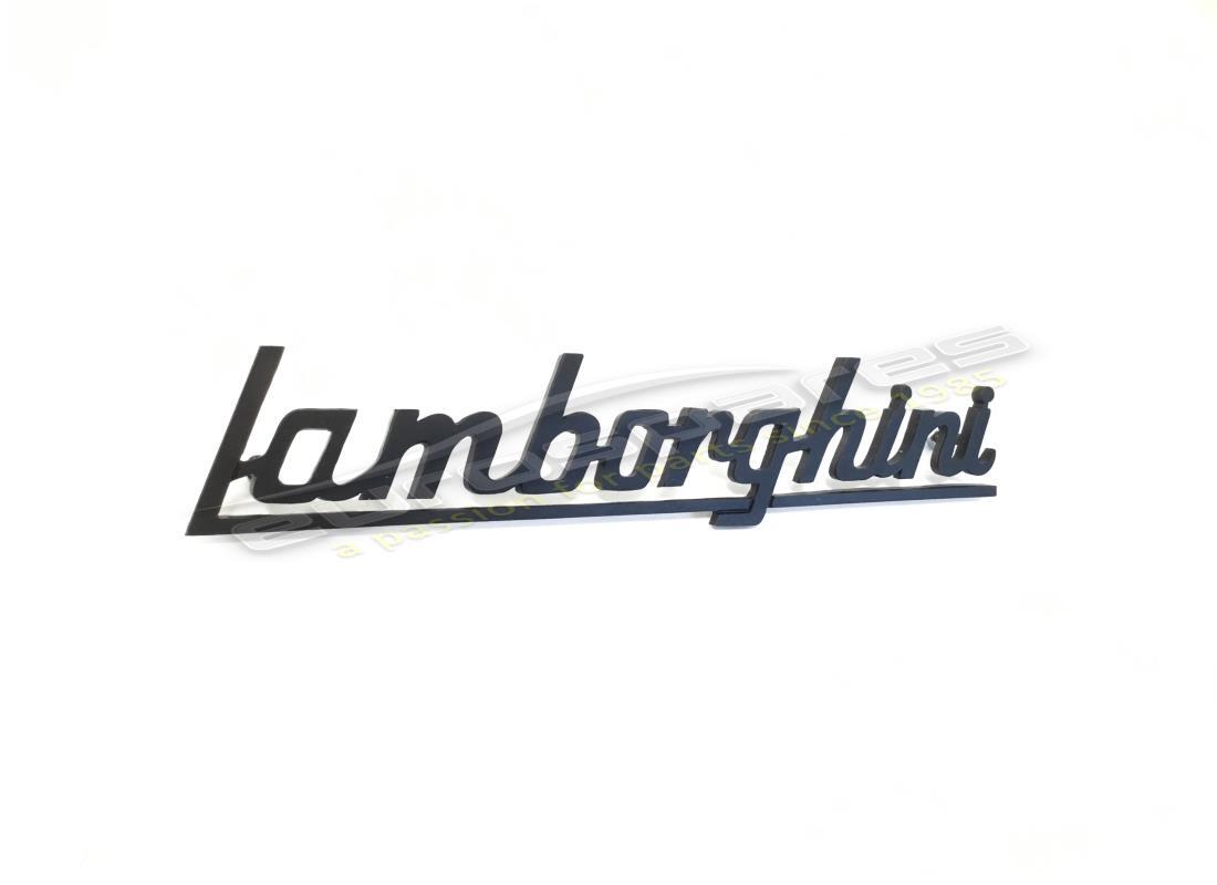 nuovo distintivo con lamborghini lettere (nero). numero parte 006106554a (1)