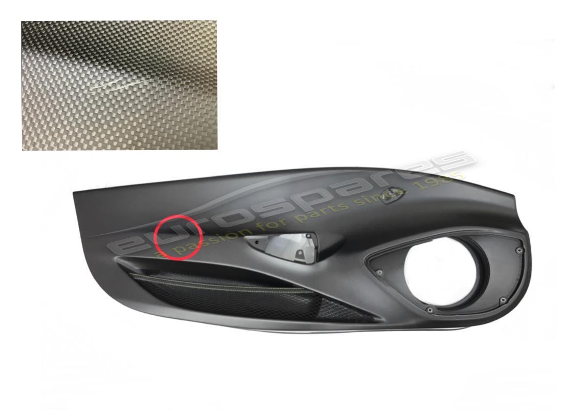 USATO Ferrari SOTTOSTRUTTURA PANNELLO PORTIERA INFERIORE SX . NUMERO PARTE 796068 (1)