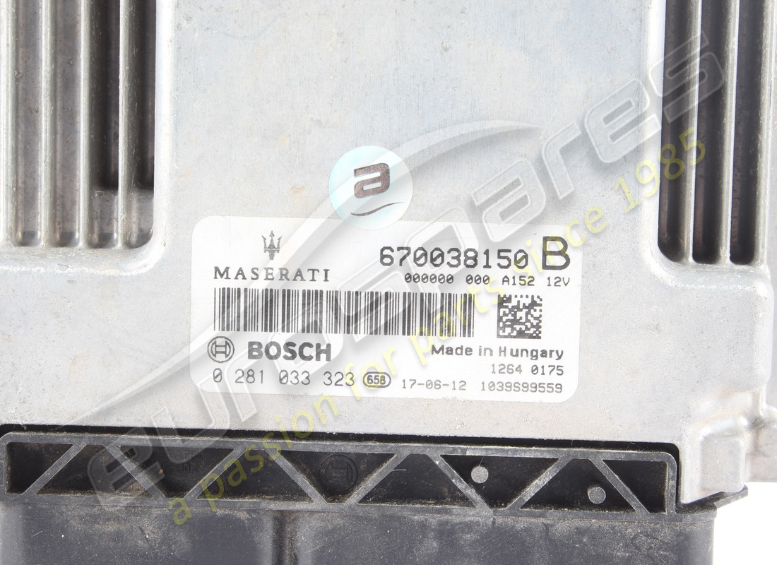 ecu di accensione diesel usata maserati (hw). numero parte 670038150 (2)