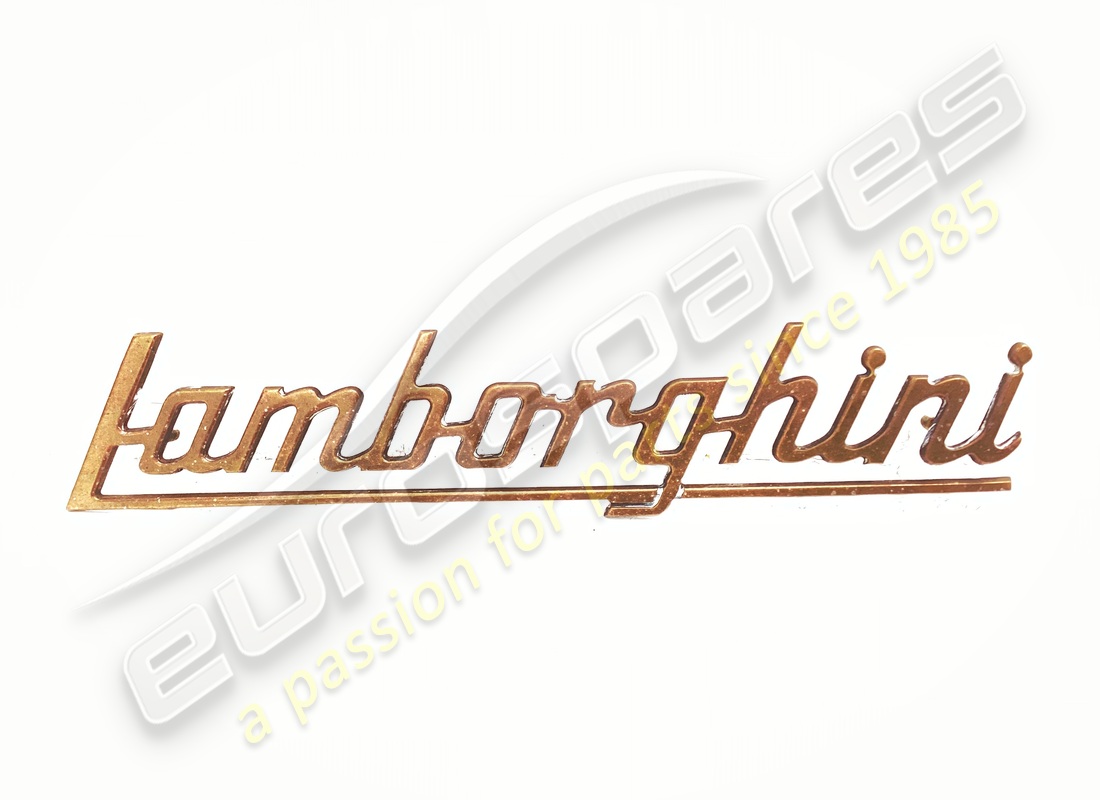 distintivo con lamborghini lettere usato (cromato). numero parte 006106554 (1)