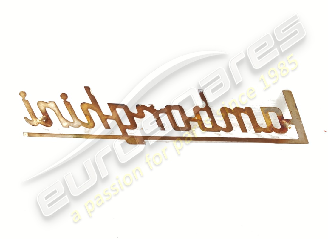 distintivo con lamborghini lettere usato (cromato). numero parte 006106554 (2)