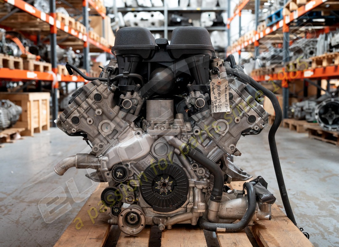 MOTORE LAMBORGHINI LP560 GALLARDO USATO. NUMERO PARTE MR00Y9Q07L (5) motore lamborghini lp560 gallardo usato. numero parte mr00y9q07l (5)