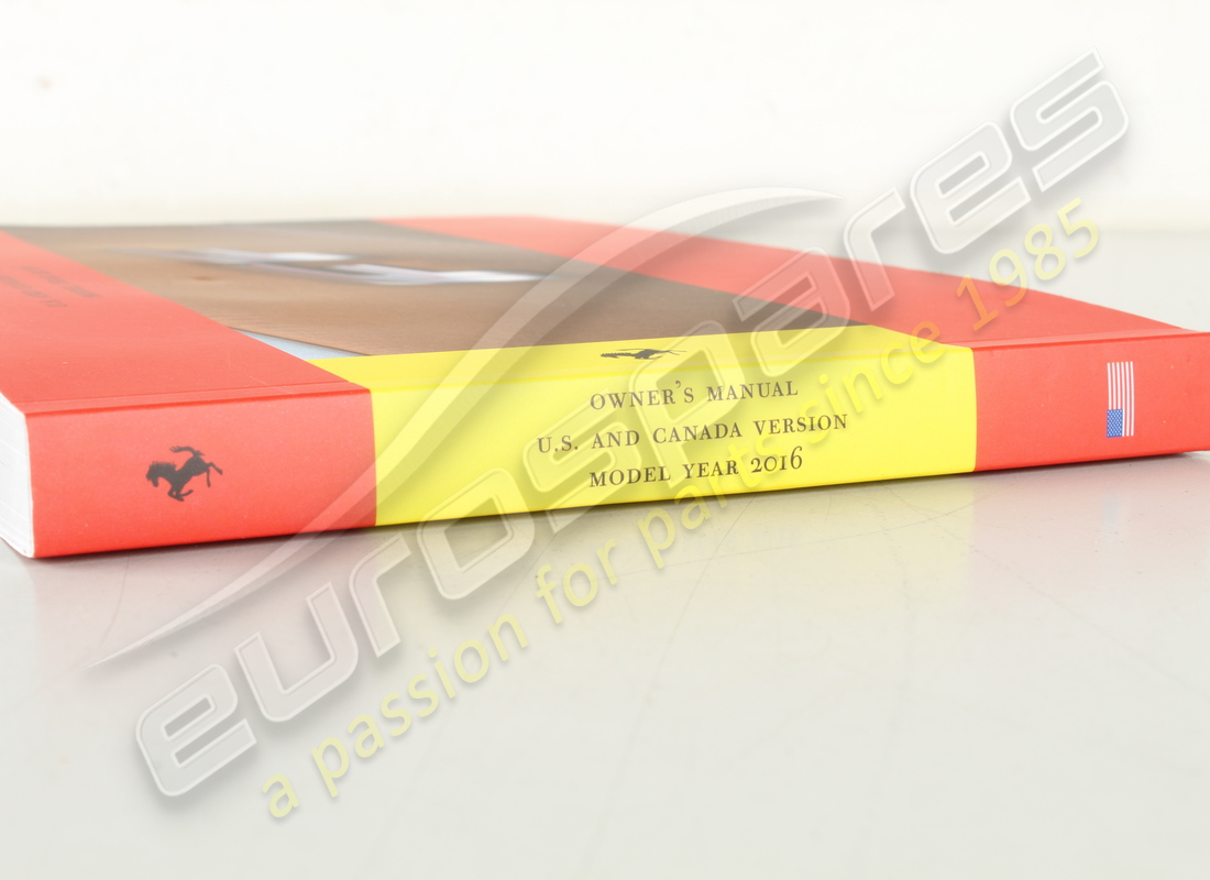 NUOVO FERRARI MANUALE DEL PROPRIETARIO. NUMERO PARTE 87626600 (2) nuovo ferrari manuale del proprietario. numero parte 87626600 (2)
