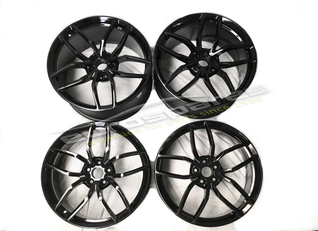 RICONDIZIONATO Lamborghini KIT CERCHI MIMAS NERI LUCIDI 62X . NUMERO PARTE 0R7240054 (1)