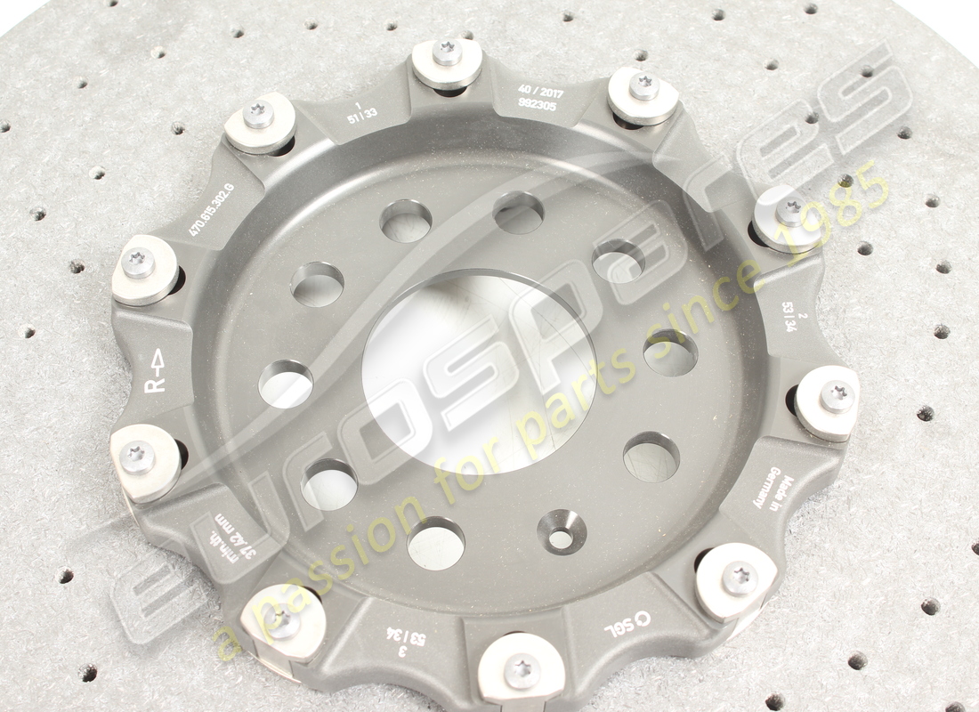 nuovo lamborghini disco freno anteriore destro in ceramica (ventilato). numero parte 470615302g (4)