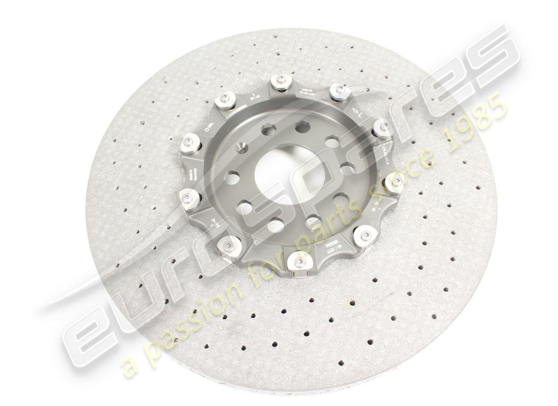 NUOVO Lamborghini DISCO FRENO ANTERIORE SINISTRO IN CERAMICA (VENTILATO). NUMERO PARTE 470615301G (1)