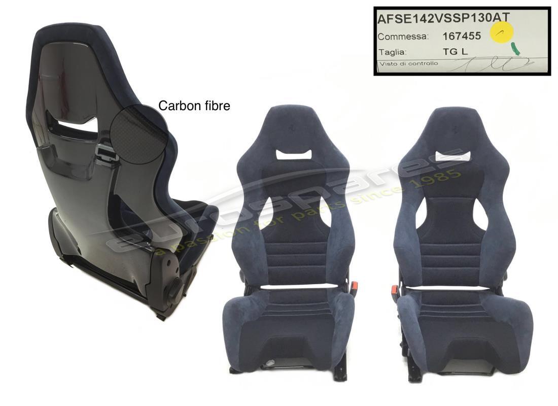 nuovi ferrari coppia carbon racing posti a sedere completi. numero parte 868504000 (1)
