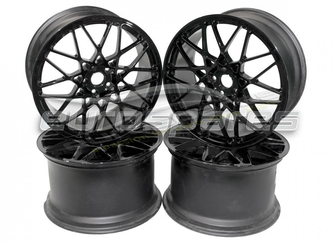 NUOVO (ALTRO) Lamborghini KIT CORDELIA CERCHI NERI LUCIDI . NUMERO PARTE 0R1400320 (1)