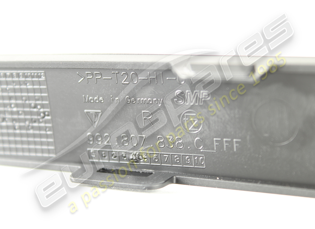 NUOVO PORSCHE RIFINITURA NERO OPACO. NUMERO PARTE 992807838COK1 (4) nuovo porsche rifinitura nero opaco. numero parte 992807838cok1 (4)