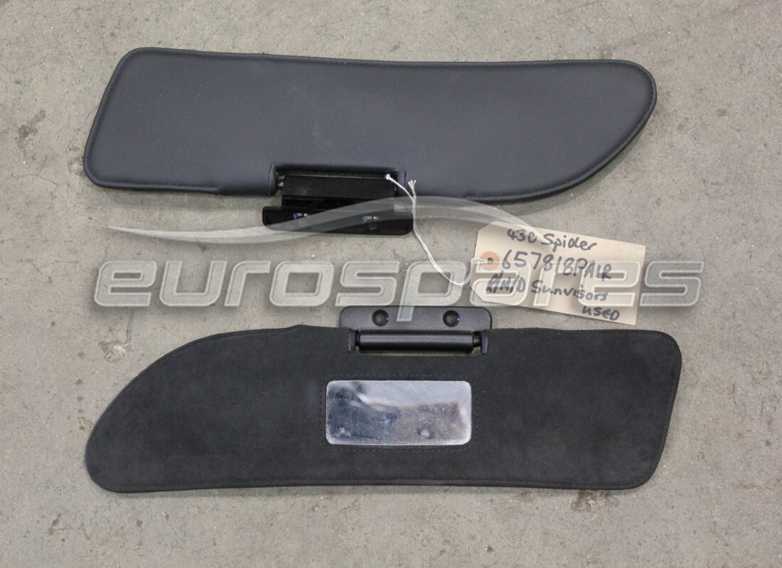 USATO Ferrari COPPIA DI VISIERE PARASOLE. NUMERO PARTE 657818PAIR (1)