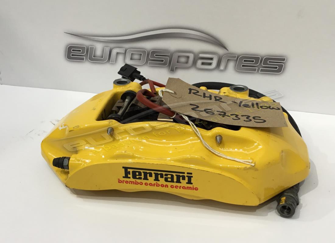 PINZA POSTERIORE DX USATA Ferrari CON PASTIGLIE GIALLE. NUMERO PARTE 267335 (1)