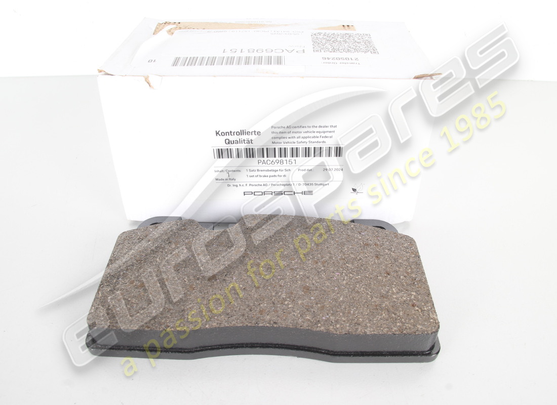 nuovo porsche 1 set di pastiglie dei freni per disco freno. codice articolo pac698151 (2)