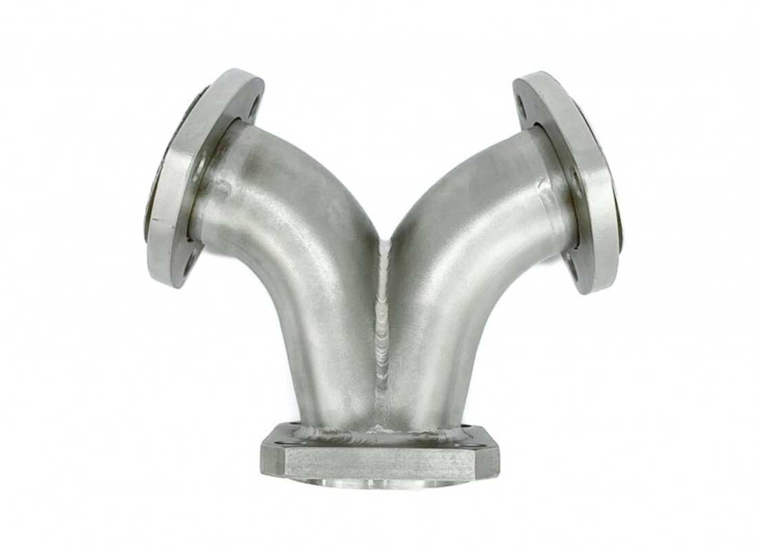 nuovo tubi f40 inconel 2 in 1 collettori per wastegate. numero parte 01019112660 (1)