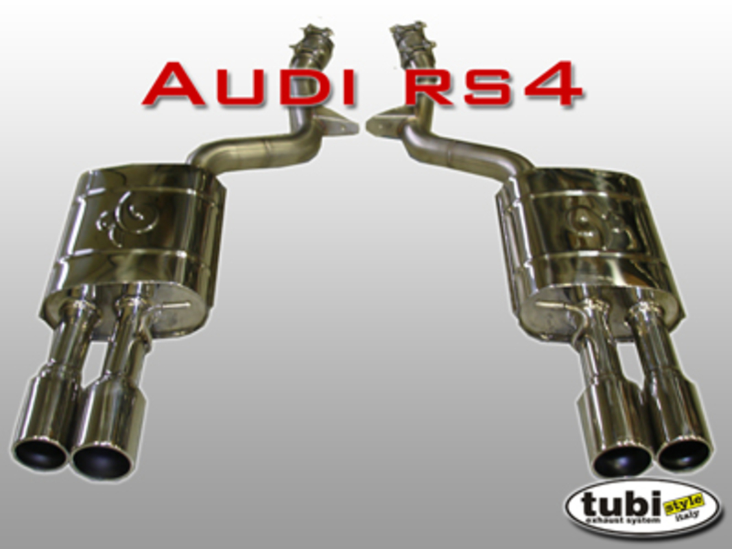 nuovo scarico tubi audi rs4. numero parte tsaurs4c07003a (1)