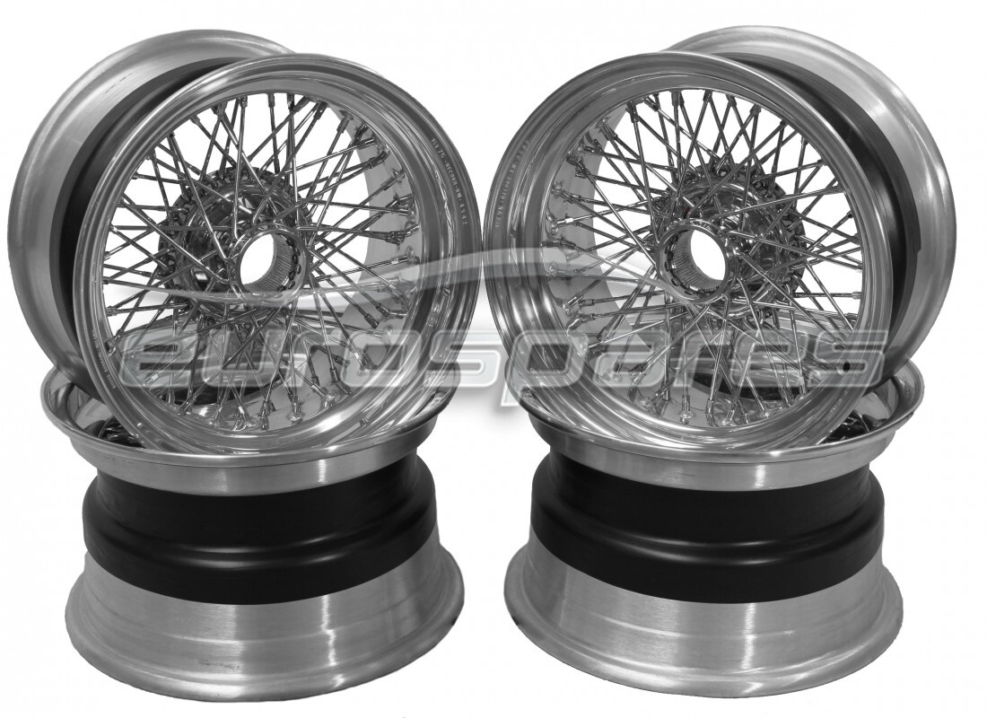 NUOVO Ferrari SET RUOTE A RAGGI BORRANI 15 X 7.5 POLLICI . NUMERO PARTE 700835 (1)