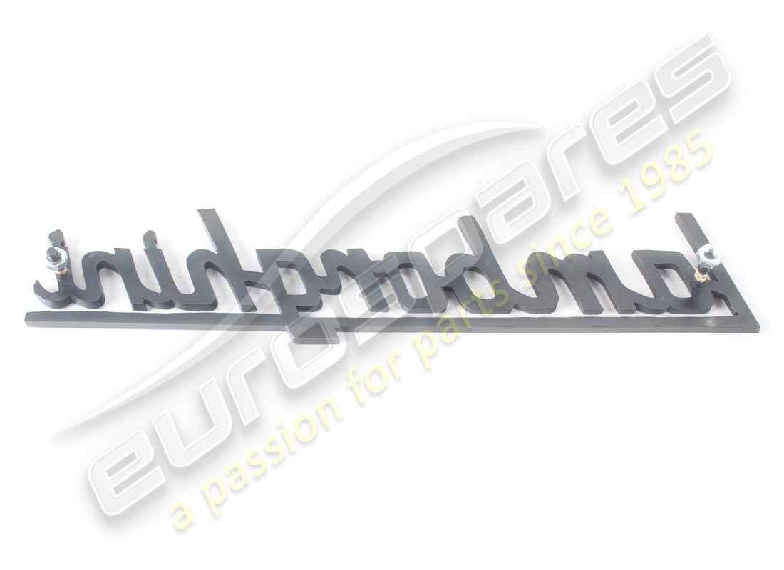 nuovo distintivo con lamborghini lettere (nero). numero parte 006106554a (2)