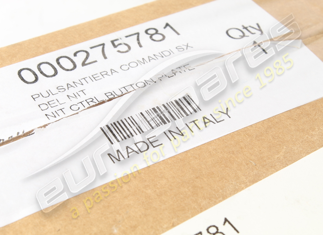 NUOVA MASERATI PIASTRA PULSANTE CTRL NIT. NUMERO PARTE 275781 (7) nuova maserati piastra pulsante ctrl nit. numero parte 275781 (7)