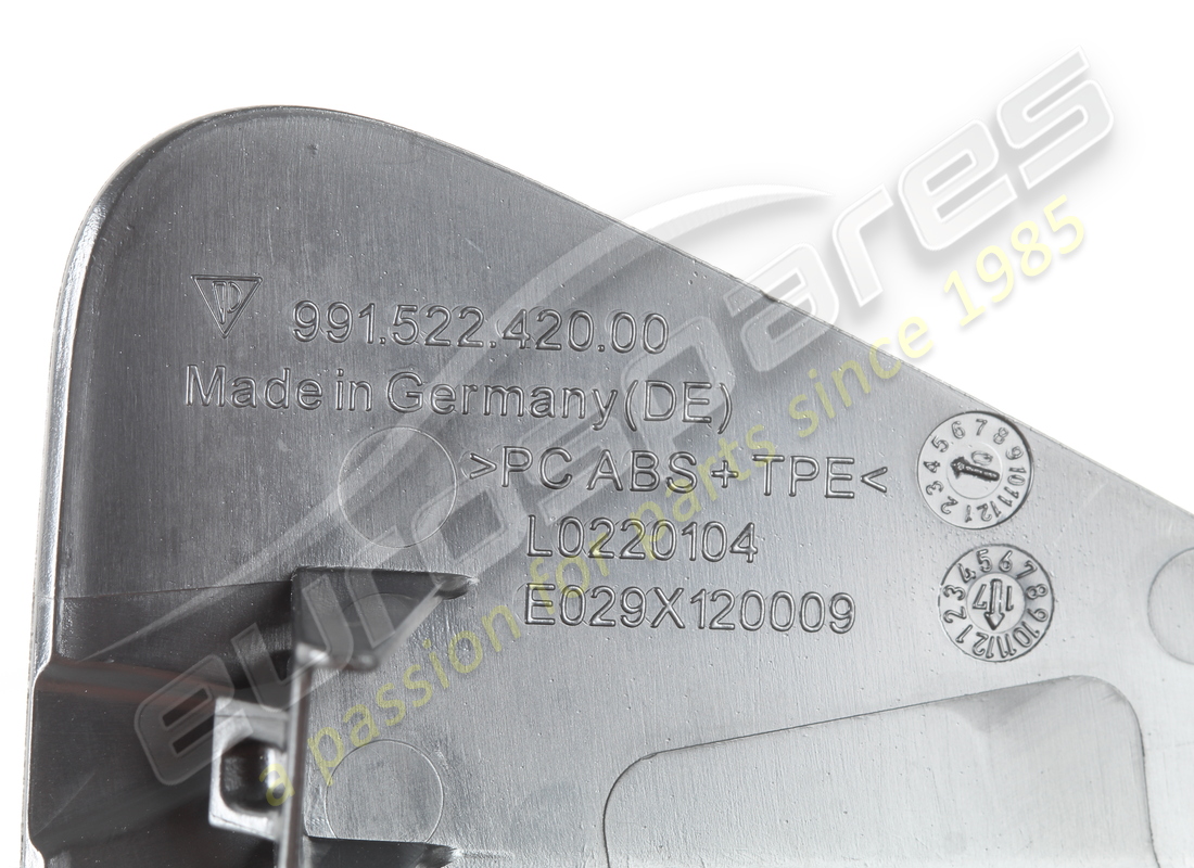 nuovo porsche rifinitura destra - fibbia con pulsante (coupe pr:685) nero. numero parte 991522420001e0 (3)